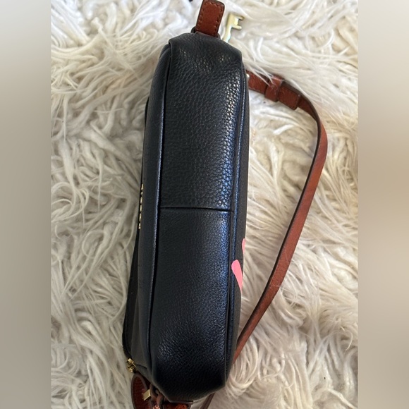 Fossil Piper Toaster Navy 
Pebbled Leather
Ombre Heart Crossbody EUC - Picture 12 of 15